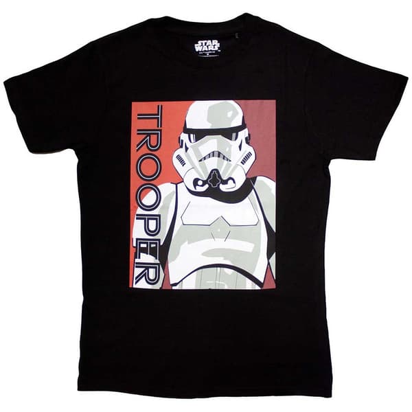 Star Wars Unisex T-Shirt: Trooper Card (X-Large)
