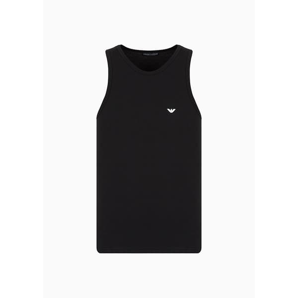 Emporio Armani 110828 Cc729 ærmeløs T-shirt Sort S Mand