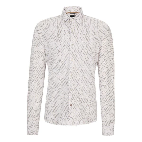 Boss Hal Kent C1 223 10253521 Skjorta Med Långa ärmar Beige 44 Man