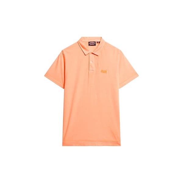 Superdry Essential Logo Neon Kortärmad Polotröja Orange 2XL Man