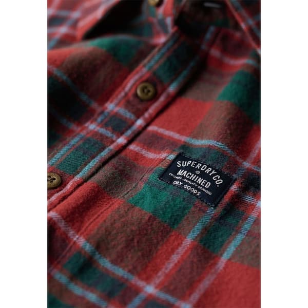 Superdry Lumber Skjorta Med Långa ärmar Röd M Man