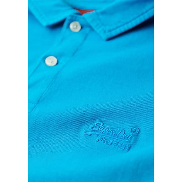 Superdry Essential Logo Neon Kortärmad Polotröja Blå 3XL Man