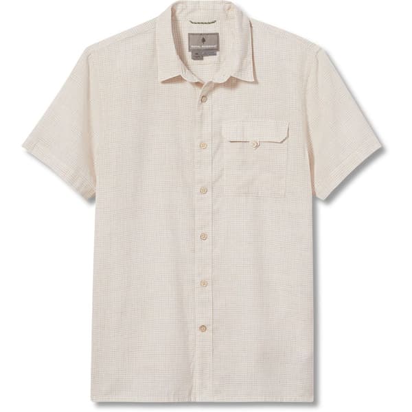 Royal Robbins Hempline Spaced Kortærmet Skjorte Beige S Mand