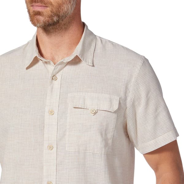 Royal Robbins Hempline Spaced Kortærmet Skjorte Beige S Mand