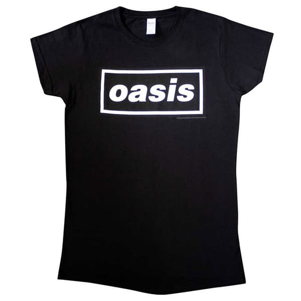 Oasis Decca Band Logo Skinny Fit T Shirt