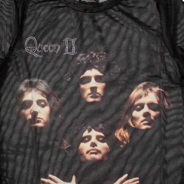 Queen Bohemian Rhapsody Long Sleeve Mesh Top