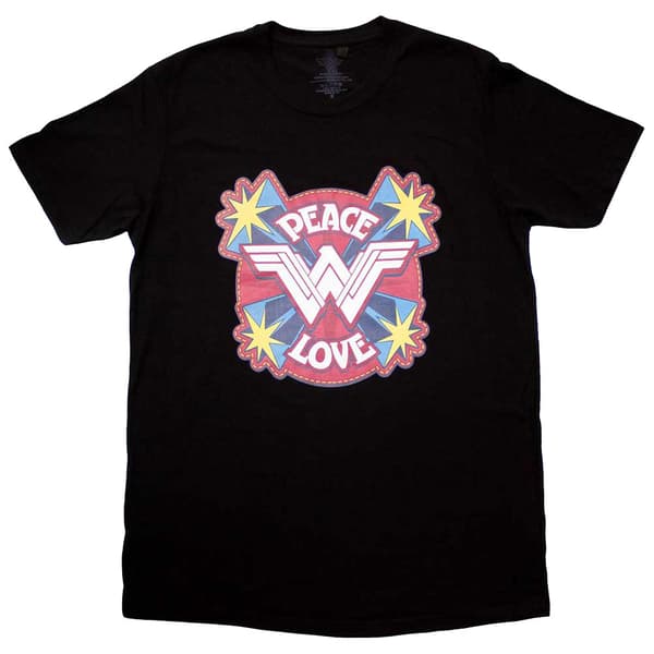 Wonder Woman Peace And Love T Shirt
