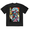 Miniatyrbild 3 av 3: Captain America Wheel Comic Cover T Shirt
