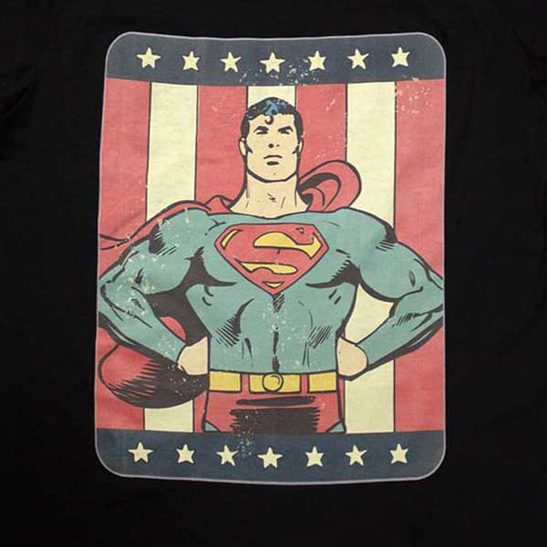 Superman Stripes Logo T Shirt