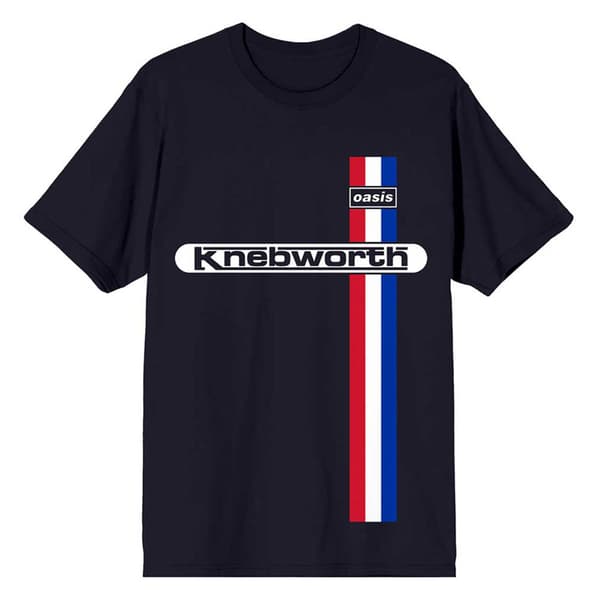 Oasis Knebworth Vertical Stripe T Shirt