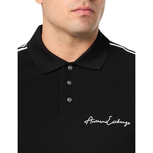Armani Exchange 8nzfsg_zj81z Kortärmad Polotröja Svart M Man