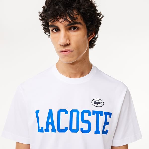 Lacoste Th7411 Lyhythihainen T-paita Valkoinen 3 Mies