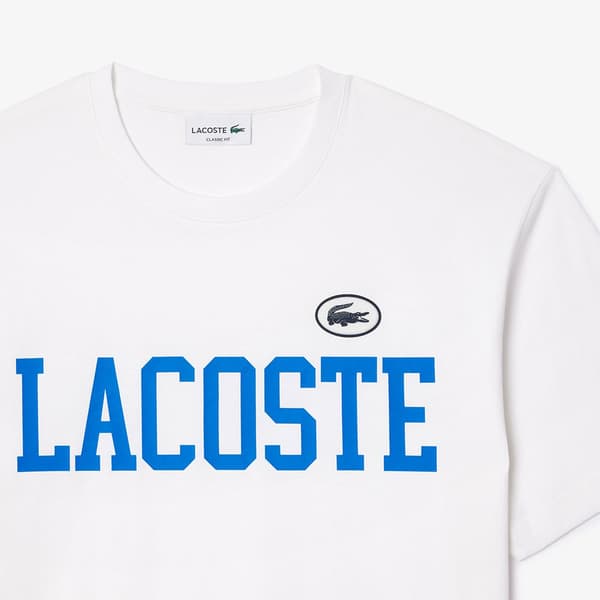 Lacoste Th7411 Lyhythihainen T-paita Valkoinen 3 Mies