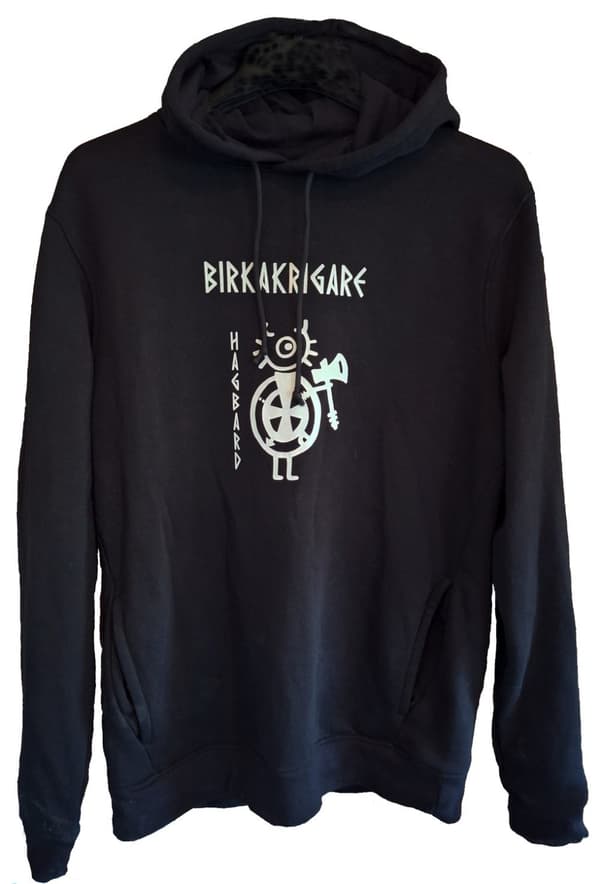 Hoodie: Birka Warriors - Hagbard - Viking Art Collection (X-Large)