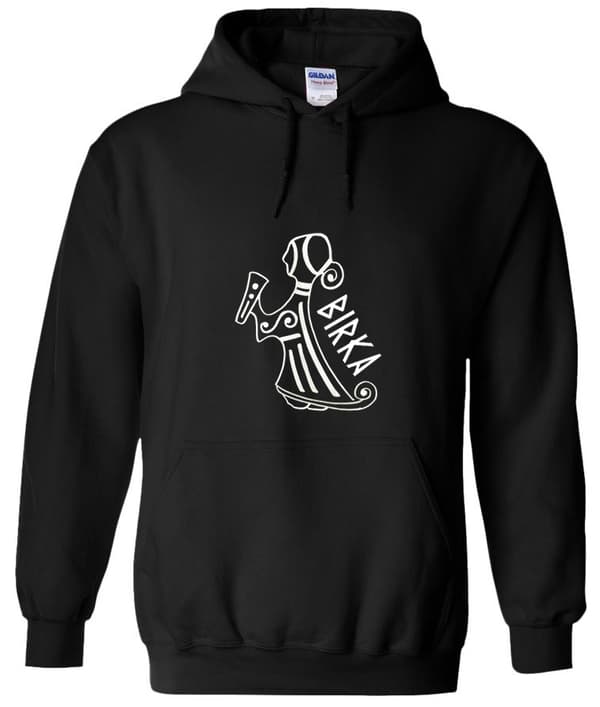 Hoodie: Valkyria - Hagbard - Viking Art Collection (X-Large)