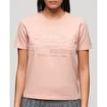 Miniatyrbild 1 av 6: Superdry Embossed Vl Relaxed T-shirt Med Korta ärmar Rosa S Kvinna