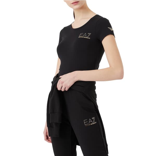 Ea7 Emporio Armani 8ntt65 T-shirt Med Korta ärmar Svart S Kvinna