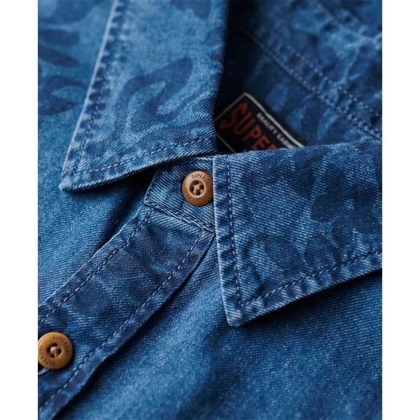 Superdry Vintage Loom Lyhythihainen Paita Sininen S Mies