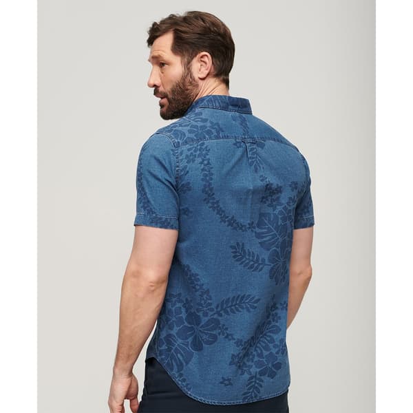 Superdry Vintage Loom Lyhythihainen Paita Sininen S Mies