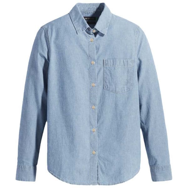 Dockers Original Skjorta Med Långa ärmar Blå XS Kvinna