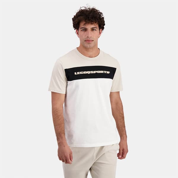 Le Coq Sportif Contemporain N°2 T-shirt Med Korte ærmer Hvid S Mand