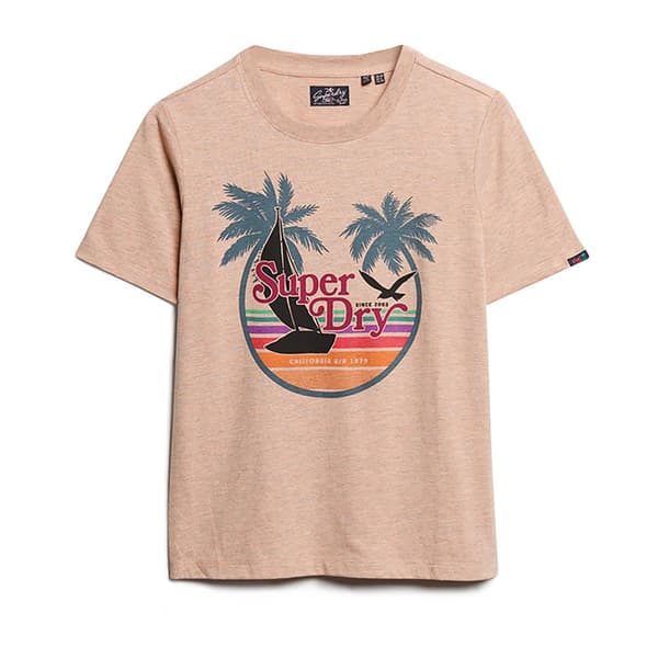 Superdry Outdoor Relaxed Lyhythihainen T-paita Pinkki M Nainen