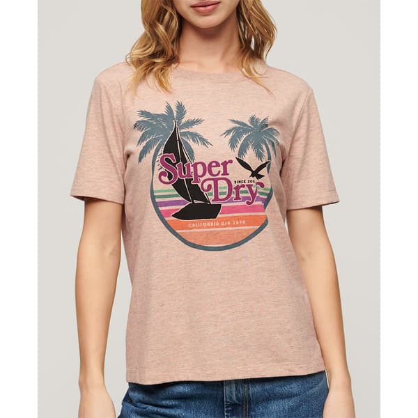 Superdry Outdoor Relaxed Lyhythihainen T-paita Pinkki M Nainen