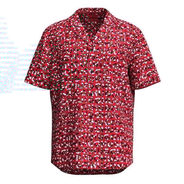 Hugo Ellino 10257826 01 Kortærmet Skjorte Rosa L Mand