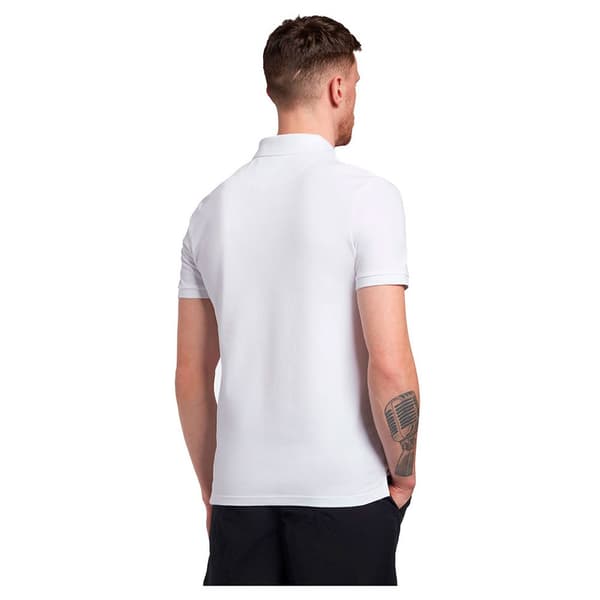 Lyle & Scott Plain Kortärmad Polotröja Vit L Man