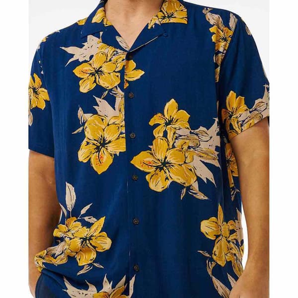 Rip Curl Aloha Hotel Kortærmet Skjorte Gul M Mand