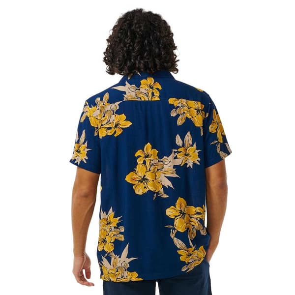Rip Curl Aloha Hotel Kortærmet Skjorte Gul M Mand