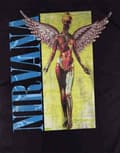 Miniatyrbild 3 av 4: Nirvana T Shirt In Utero vintage band logo Official Mens Black XL
