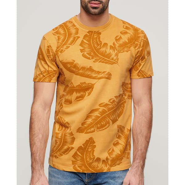 Superdry Vintage Overdye Printed T-shirt Med Korta ärmar Gul XL Man