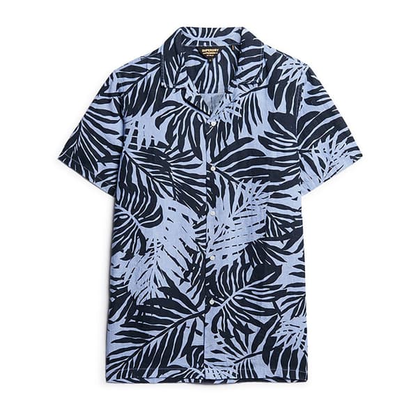 Superdry Open Collar Print Kortärmad Skjorta Flerfärgad 2XL Man