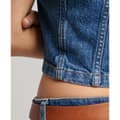 Miniatyrbild 4 av 6: Superdry Collared Denim Zip ärmlös T-shirt Blå L Kvinna