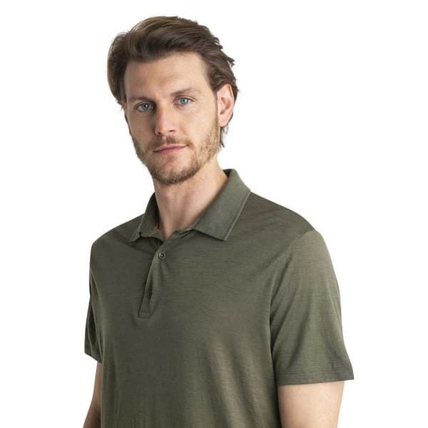 Icebreaker Merino 150 Tech Lite Iii Kortärmad Polotröja Grönt 2XL Man