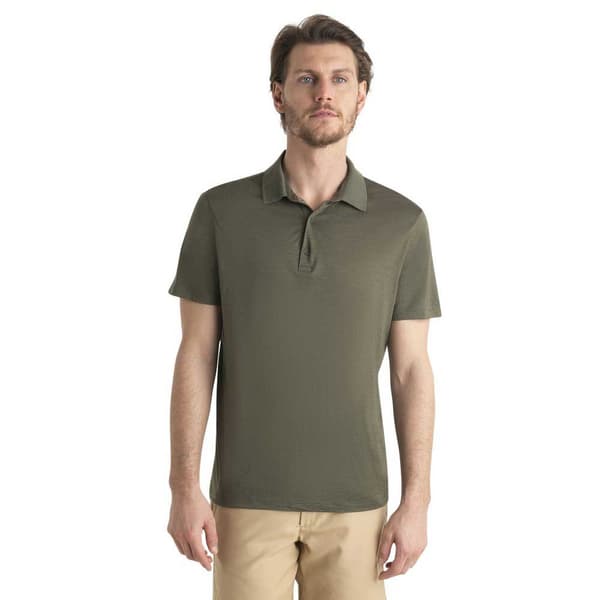 Icebreaker Merino 150 Tech Lite Iii Kortärmad Polotröja Grönt 2XL Man