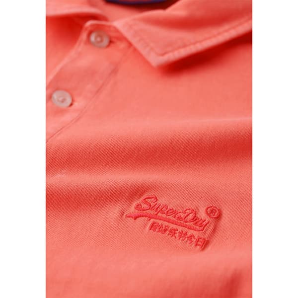 Superdry Essential Logo Neon Kortärmad Polotröja Orange 2XL Man