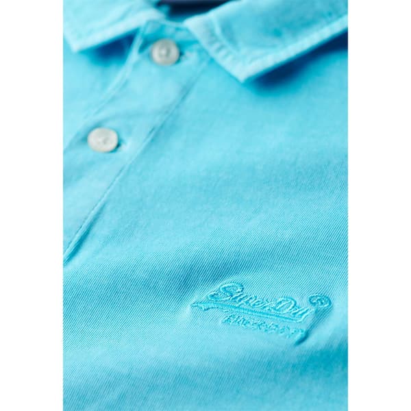 Superdry Essential Logo Neon Kortærmet Polo Blå 2XL Mand