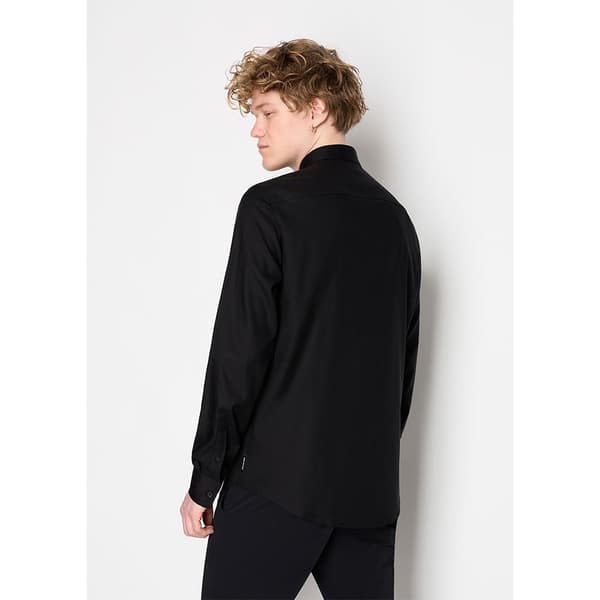 Armani Exchange 8nzc49_znyxz Skjorte Med Lange ærmer Sort XL Mand