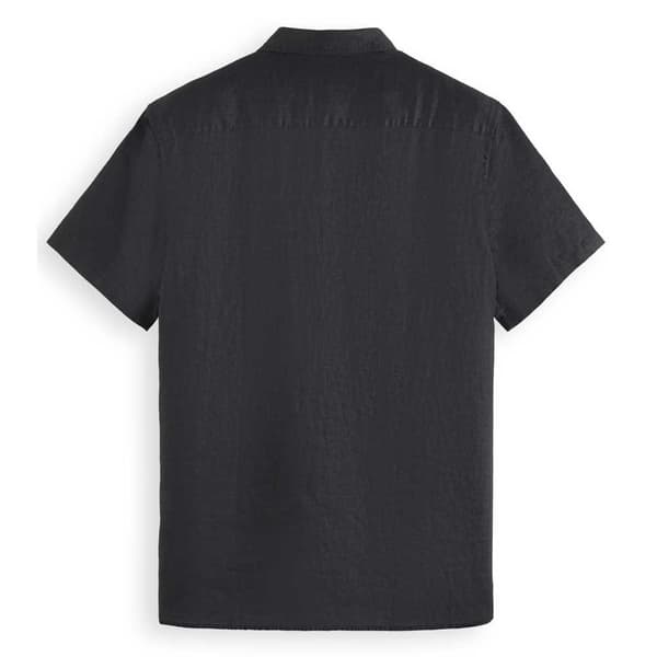 Scotch & Soda Short Sleeve Linen Shirt Kortärmad Skjorta Grå M Man