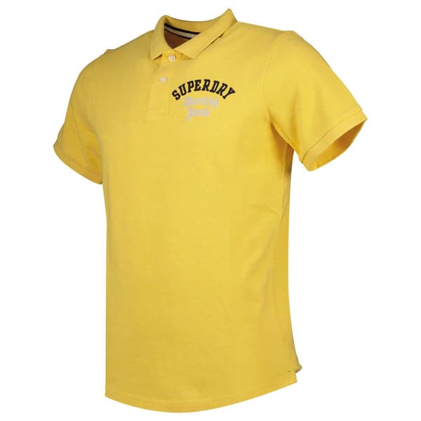 Superdry Vintage Superstate Lyhythihainen Pikeepaita Keltainen XL Mies
