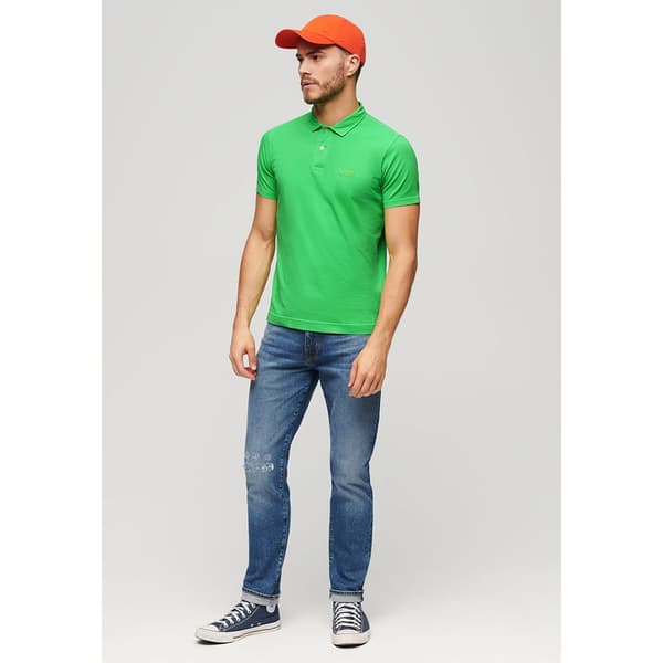 Superdry Essential Logo Neon Kortärmad Polotröja Vit L Man