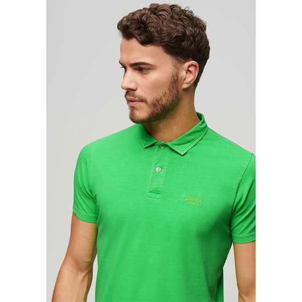 Superdry Essential Logo Neon Kortärmad Polotröja Vit L Man