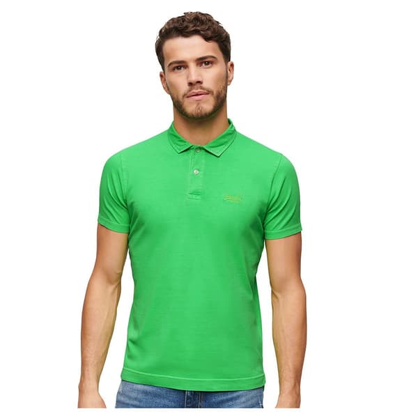 Superdry Essential Logo Neon Kortärmad Polotröja Vit L Man