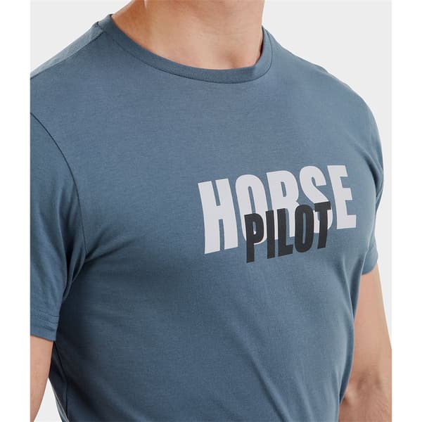 Horse Pilot Team T-shirt Med Korte ærmer Blå 2XS