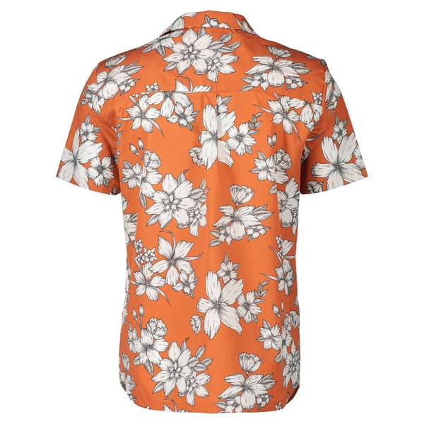 Scott Button Lt Kortærmet Skjorte Orange M Mand