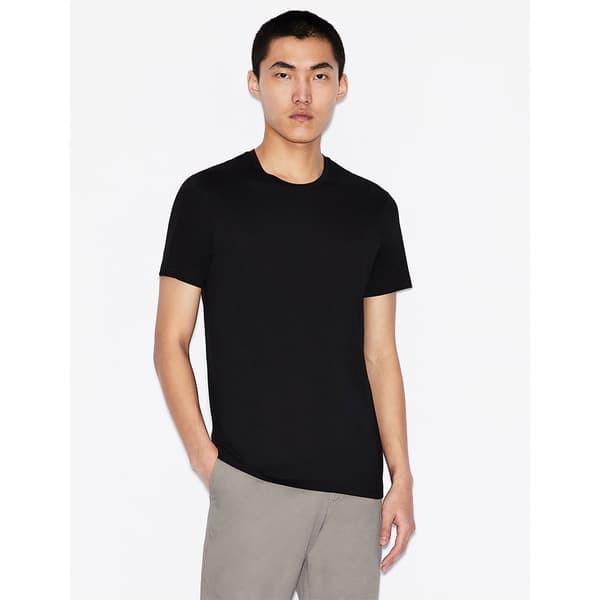 Armani Exchange 8nzt74_zja5z Kortärmad T-shirt Med V-ringning Svart XS Man