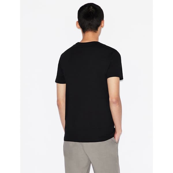 Armani Exchange 8nzt74_zja5z Kortärmad T-shirt Med V-ringning Svart XS Man