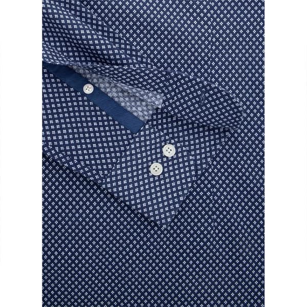 Hackett Geo Floral Skjorte Med Lange ærmer Blå XL Mand